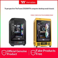 Casing Tt Tower 250 Mini-ITX Mendukung Kartu Grafis 4090, Kompatibel Pendingin Air 280, Vertikal Panjang, Baru