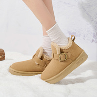 Bottes d'hiver en daim pour femmes, style décontracté classique, nouvelles bottes d'hiver personnalisables, épaisses et chaudes, chaussures d'hiver pour femmes