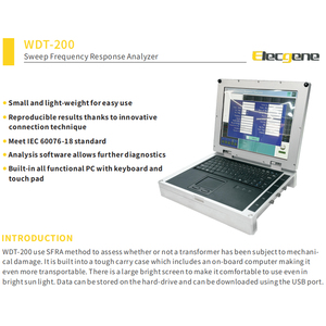 เครื่องวิเคราะห์การตอบสนองความถี่แบบสแกน Elecgene WDT-200 ช่วงความถี่ 10Hz-16MHz พร้อมฟังก์ชัน SFRA - Product Image 6