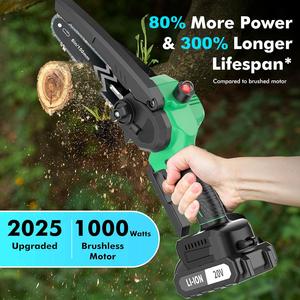 Professional 20V Cordless Chainsaw DIY Industrial Grade <b>Power</b> Tool for Wood Cutting US Local Warehouse Battery Included CS-150T- - Product Image 4