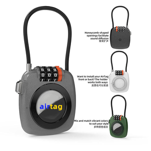 Supporto per AirTag con <span class=keywords><strong>Lucchetto</strong></span> a Combinazione Compatibile con Apple AirTag, Custodia in Metallo per Localizzatore GPS, Cavo di Sicurezza Antifurto - Product Image 2