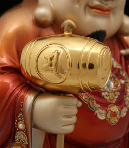 MSA中国卸売マハカラ富の神装飾品小型真鍮風水仏像家の装飾販売中 - Product Image 5