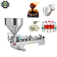 Machine de remplissage de bouteilles pneumatique de pâte de lait liquide visqueux de dessus de table Machine de remplissage de lotion