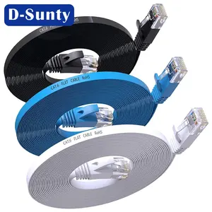 Manufacturer Super Slim Cat6A UTP 32AWG RJ45 Ethernet Patch Cord 4-Pair Core PVC Cable Lan Cable Communication Cables