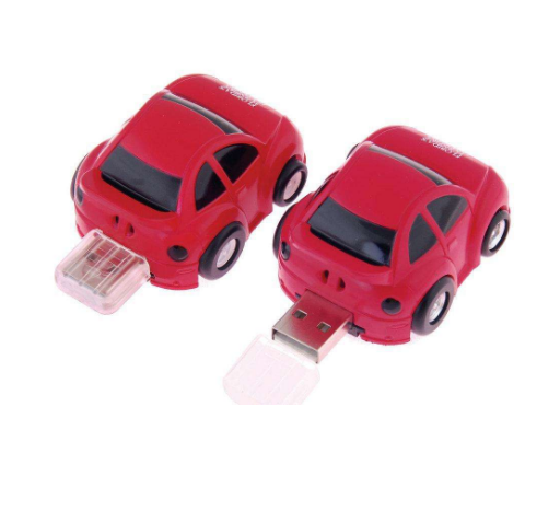 Factory Customized Shape PVC USB Flash Drives Small Car Toy Stick With Logo Printing PVC Rubber USB Sticks