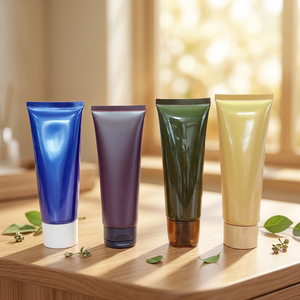 Cosmetic Packaging Tubes 80ml <b>Customized</b> Squeeze Soft Plastic Tube Manufacturers for Skin Care Hand Cream Lotion Logo Custom - Product Image 1