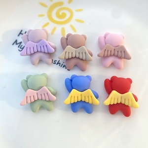 Accesorios <span class=keywords><strong>de</strong></span> Manicura DIY con Diseño Kawaii <span class=keywords><strong>de</strong></span> Paso Sico, Adornos <span class=keywords><strong>de</strong></span> Resina con Forma <span class=keywords><strong>de</strong></span> Oso y Alas Coloridas para Decoración <span class=keywords><strong>de</strong></span> <span class=keywords><strong>Uñas</strong></span>, 22*27mm, DIY 3D - Product Image 1