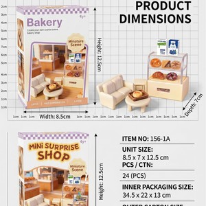 Modellino in Miniatura per Scenari, Micro Simulazione, Modellismo, <span class=keywords><strong>Mini</strong></span> <span class=keywords><strong>Mondo</strong></span>, Ornamenti per Casa delle Bambole, Giocattolo Creativo in PVC per Bambini - Product Image 4