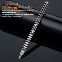 2025 nouvelle version Tube en plastique Transparent BT affichage de la batterie en temps réel stylet d'adsorption magnétique crayon pour iPad CE Rohs