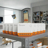 Module de relais Wi-Fi Abongl 10A 2 voies IP22 AC 100-240V, 1 canal, contact sec, compatible Google Home Alexa, contrôle à 80m