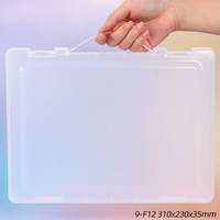 SUNSHING - Estuche para Documentos con Tapa Abatible, Diseño Apilable, Organizador de Archivos, Protector de Revistas y Fotos con Cierre a Presión