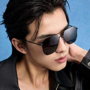 Gafas de sol polarizadas de nailon personalizadas para hombre, montura metálica, protección UV400, estilo Instagram. - Product Image 3