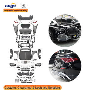 GUGO <span class=keywords><strong>Bodykit</strong></span> für Mercedes-Benz S W221 (2008-2013), Umrüstung auf W223 M Modell AMG Style, Front- und Heckstoßstange aus ABS, Heckdiffusor - Product Image 1