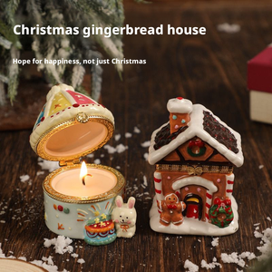 Bougie de Noël parfumée en soja fantaisie dans une boîte à bijoux pour la décoration de la maison et les cadeaux pour filles - Product Image 2