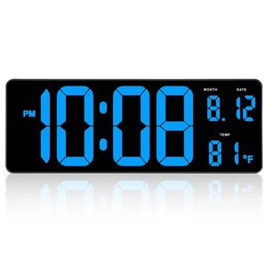 Grande horloge murale numérique de 15.5 pouces avec grand affichage des <span class=keywords><strong>chiffres</strong></span> à LED Jumbo - Product Image 1