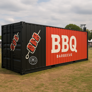 Acier Préfabriqué Café Conteneur Modulaire Café Bar Préfabriqué Café Bar Mobile Plage Bar Maisons Conteneur <span class=keywords><strong>Restaurant</strong></span> - Product Image 1