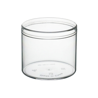 Gobelets à dessert ronds cylindriques en plastique dur jetables pour crème glacée biscuit