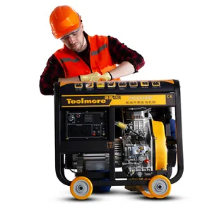 Factory price small portable diesel generator 6KVA open type diesel generator with recoil start
