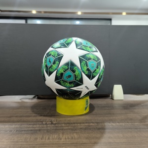 Ballon de football personnalisé taille 5, logo personnalisé, cousu à la machine, en PU, pour les séances d'entraînement - Product Image 1