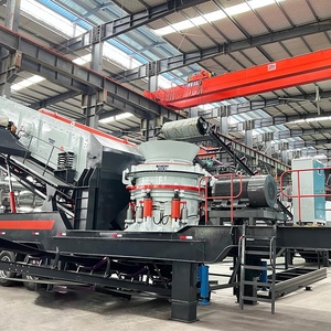 Equipo Profesional para Trituración de Mineral de Hierro, Mineral de Oro y Escoria, Trituradora de Cono Hidráulica Multicilíndrica, Planta de Procesamiento Móvil - Product Image 1