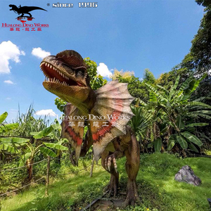 Exposición <span class=keywords><strong>de</strong></span> Ciencias <span class=keywords><strong>de</strong></span> peluche dragón Zigong dinosaurio animado Dilophosaurus dinosaurio Animatronic - Product Image 6