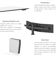 Solution de console de salle de contrôle du centre de commande des villes intelligentes pour la salle de commande de la gestion de l'énergie, centre de commande gouvernemental
