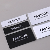 Étiquette tissée de vêtement de conception de mode pliable de chine bon marché pour la fabrication de vêtements