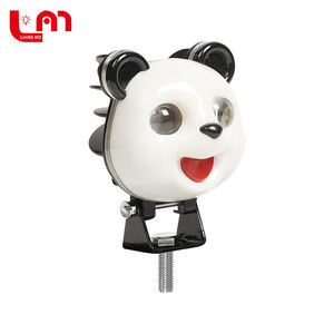 25W avant LED <span class=keywords><strong>moto</strong></span> lumières coloré tête <span class=keywords><strong>de</strong></span> panda conception 6000k couleur étanche <span class=keywords><strong>clignotant</strong></span> conduite projecteurs pour motos - Product Image 1
