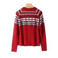 Pull à manches longues pour femmes Pull-over oversize Holiday Pullover Funny Xmas Party Wool Knitwear Best Gift Bestseller for Christmas