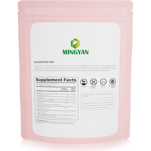 Gomitas MINGYAN Premium para el Equilibrio Femenino con Piña y Probióticos, Apoyo al Equilibrio del pH, 60 Gomitas para la Salud Íntima de la Mujer - Product Image 1