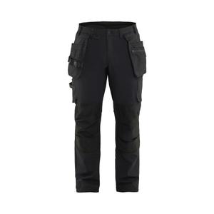 BLAKLADER - 172016459900C58 Pantalones artesanos 4-Way stretch Black - EAN 7330509872208 PANTALONES DE TRABAJO DE CARGO - Product Image 1