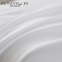 Ensemble de literie HONI pour toutes les saisons, 3 pièces, léger et moelleux, décoration de chambre, microfibre 80 g/m², housse de couette blanche à volants