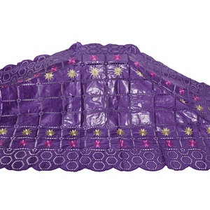 Dentelle de Tulle brodée, perles H & D, <span class=keywords><strong>Bazin</strong></span> africain, pour fête de mariage, femme - Product Image 3