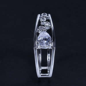 Teardrop Texture Ring for Women Street Style Trendy Fashion Party Finger Accessory Gift - Product Image 4