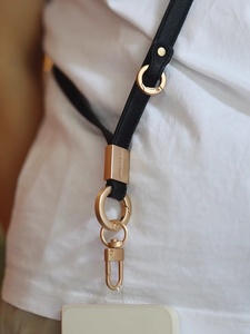 JOYSCOMM classico in pelle di OEM per telefono <span class=keywords><strong>cellulare</strong></span> universale con cinturino a tracolla con Logo a corda lunga - Product Image 2