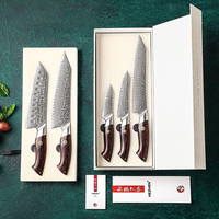 Couteaux de cuisine professionnels XINZUO, design épuré, acier damas, manche G10