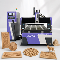Routeur CNC Acctek 3 axes ATC pour le travail du bois, MDF, PVC, acrylique, gravure, découpe, sculpture, avec changement automatique d'outils