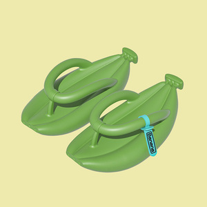 Chanclas <span class=keywords><strong>de</strong></span> Verano para Mujer con Diseño <span class=keywords><strong>de</strong></span> Plátano, Sandalias <span class=keywords><strong>de</strong></span> EVA Antideslizantes con Amortiguación para <span class=keywords><strong>Playa</strong></span>, Pantuflas Transpirables con Masaje al por Mayor - Product Image 3