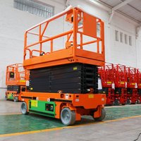 Plateforme de travail mobile hydraulique électrique autopropulsée tout-terrain pour échafaudage élévateur