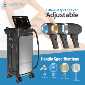Para máquina de depilación láser de diodo portátil Seaheart 808nm con 3 longitudes de onda (755 808 1064nm) para todo tipo de piel Uso de belleza - Product Image 1