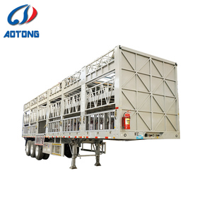 AT-hayvan hayvan taşıma sığır ve koyun 3 Alxes 40 ton kamyon römork - Product Image 3