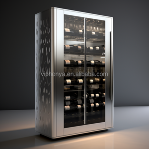 <span class=keywords><strong>Mobile</strong></span> Bar Moderno di Lusso in Acciaio Inox Estensibile <span class=keywords><strong>con</strong></span> Frigorifero Elettrico Premium per Vini, Arredamento per Cucina e Casa - Product Image 6