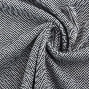 Tebal & Dimensi 4 Cara Peregangan Zig Zag Merajut Jacquard Herringbone Kain Dalam Bahan Polyester Spandex