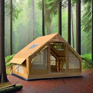 Tente dôme gonflable hermétique en PVC, imperméable, en tissu Oxford robuste, équipement de camping extérieur automatique - Product Image 1
