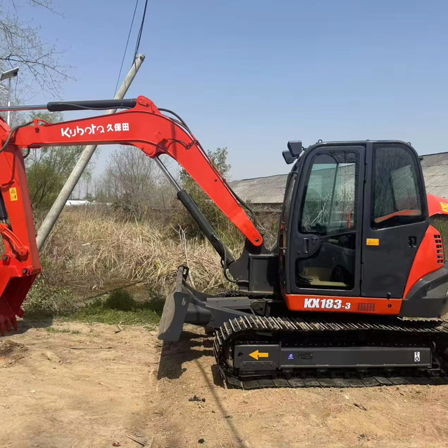 Used for KX183 8 Ton Crawler Mini Excavator with Original Engine & Gearbox-Second Hand Construction Equipment