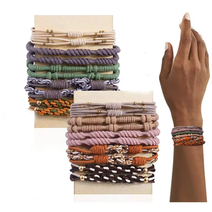 10 cái/<span class=keywords><strong>b</strong></span>ộ Boho Tóc Tie Vòng Đeo Tay Phụ Nữ Đàn Hồi Tóc Ban Nhạc Ponytail Chủ Sở Hữu Cao Su Căng Tóc Ban Nhạc - Product Image 1