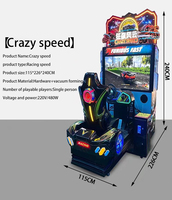 Machine de jeu d'arcade à monnayeur avec simulateur de course automobile pour centres de divertissement intérieurs
