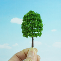 Arbre artificiel miniature d'échelle en plastique d'architecture pour la disposition de diorama de train Ho
