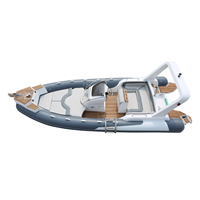 Bateau de pêche Ce Aéroglisseur Bateau à rames Canoë Barche Pedal Patrol Bateau à côtes gonflables avec moteur