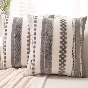 Family Christmas Interior Decor Chenille Square Textured Pillow <b>Cover</b> <b>Sofa</b> Cushion <b>Cover</b> Factory Mass Supply - Product Image 3
